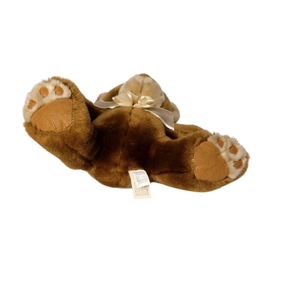 DanDee Collectors Choice Teddy Bear Brown Plush Toy Bow Stuffed Animal 10 in - Picture 4 of 6